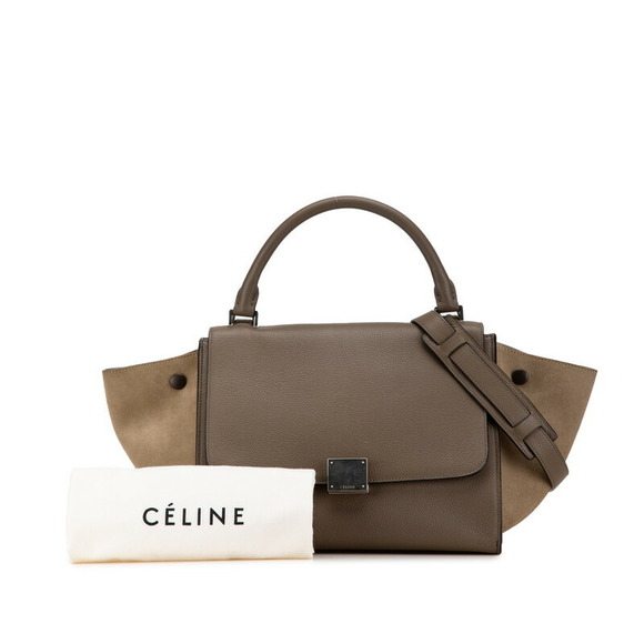 Celine Celine Trapeze Small Leather Suede Handbag Leather Handbag - Picture 8 of 9